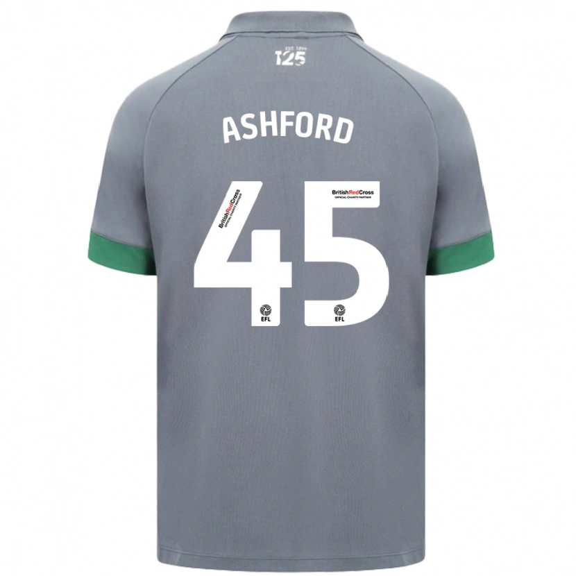 Danxen Pánské Cian Ashford #45 Tmavě Šedá Daleko Hráčské Dresy 2024/25 Dres