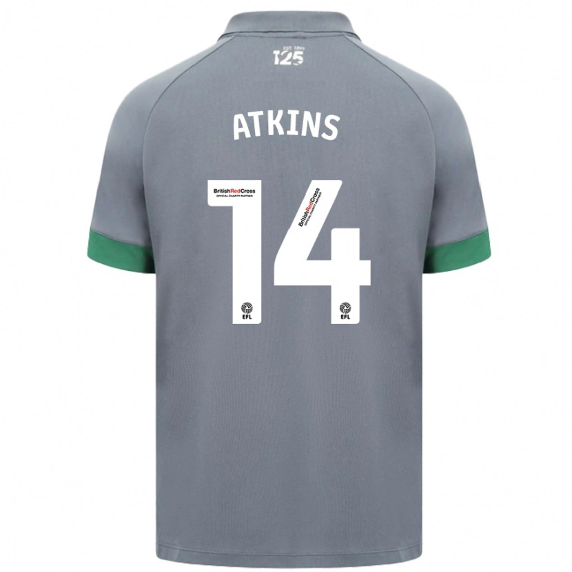 Danxen Pánské Zoe Atkins #14 Tmavě Šedá Daleko Hráčské Dresy 2024/25 Dres
