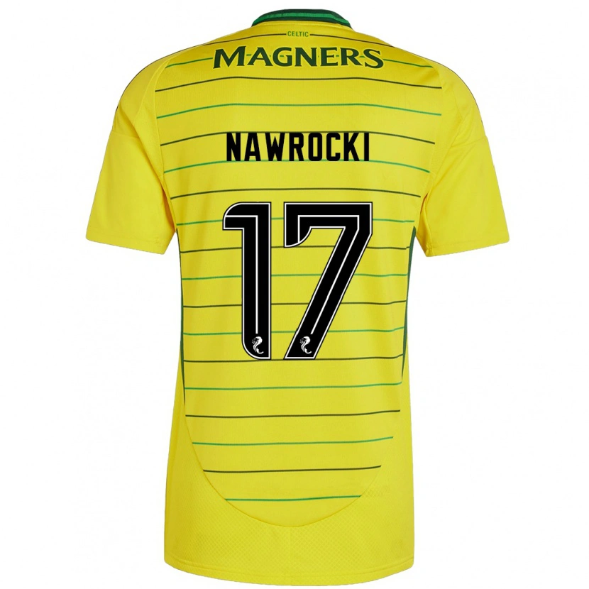 Danxen Pánské Maik Nawrocki #17 Žluť Daleko Hráčské Dresy 2024/25 Dres