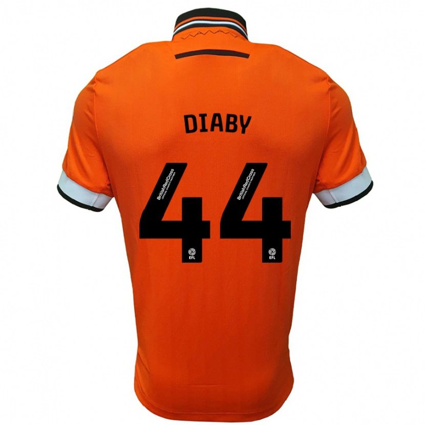 Danxen Pánské Momo Diaby #44 Oranžová Bílá Daleko Hráčské Dresy 2024/25 Dres