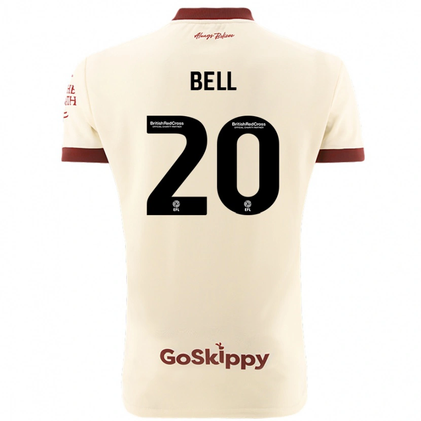 Danxen Pánské Sam Bell #20 Krémově Bílá Daleko Hráčské Dresy 2024/25 Dres