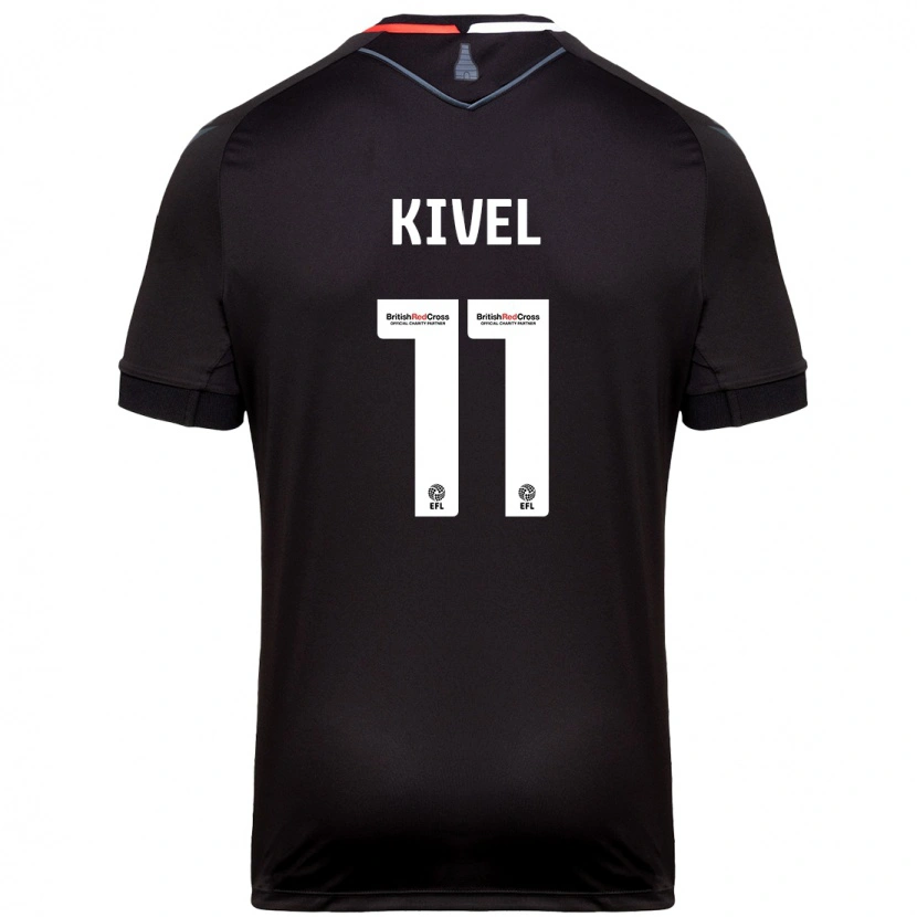 Danxen Pánské Roisin Kivel #11 Černý Daleko Hráčské Dresy 2024/25 Dres