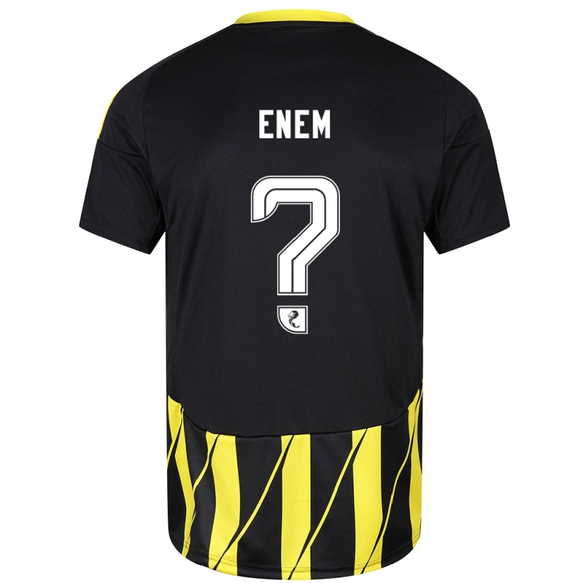 Danxen Pánské Victor Enem #0 Černá Žlutá Daleko Hráčské Dresy 2024/25 Dres