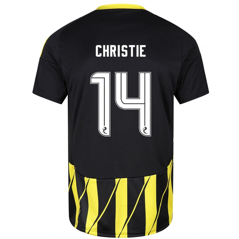 Danxen Pánské Mya Christie #14 Černá Žlutá Daleko Hráčské Dresy 2024/25 Dres