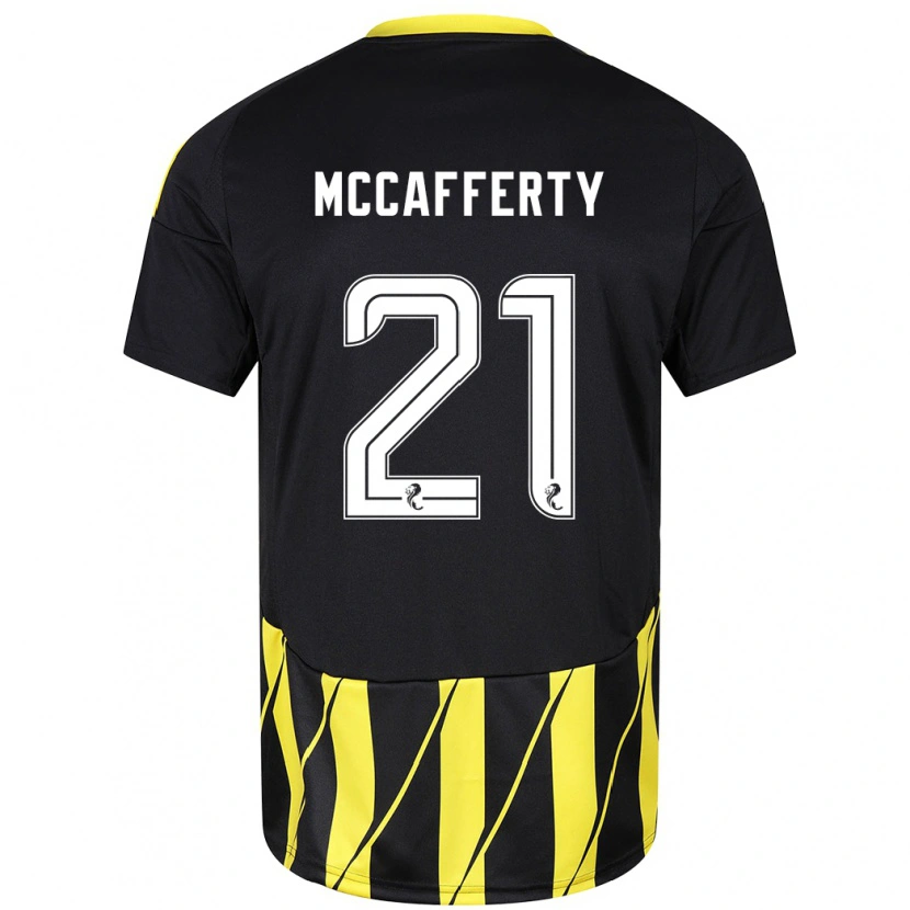 Danxen Pánské Eirinn Mccafferty #21 Černá Žlutá Daleko Hráčské Dresy 2024/25 Dres