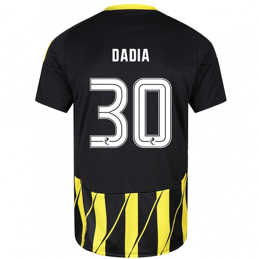 Danxen Pánské Or Dadia #30 Černá Žlutá Daleko Hráčské Dresy 2024/25 Dres