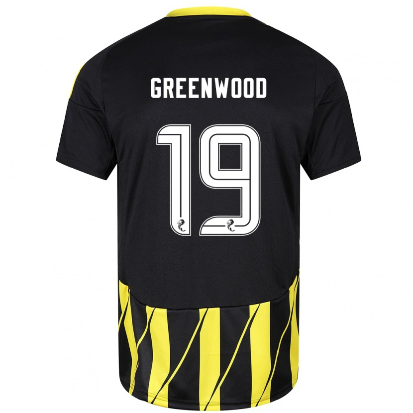 Danxen Pánské Brodie Greenwood #19 Černá Žlutá Daleko Hráčské Dresy 2024/25 Dres