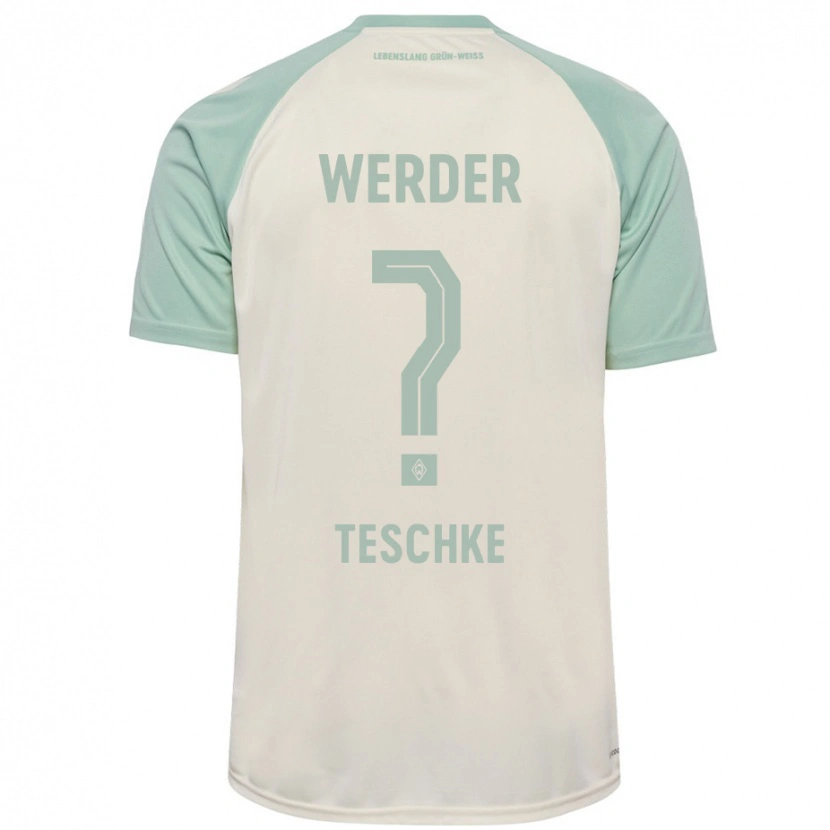Danxen Pánské Tim Teschke #0 Šedobílá Světle Zelená Daleko Hráčské Dresy 2024/25 Dres