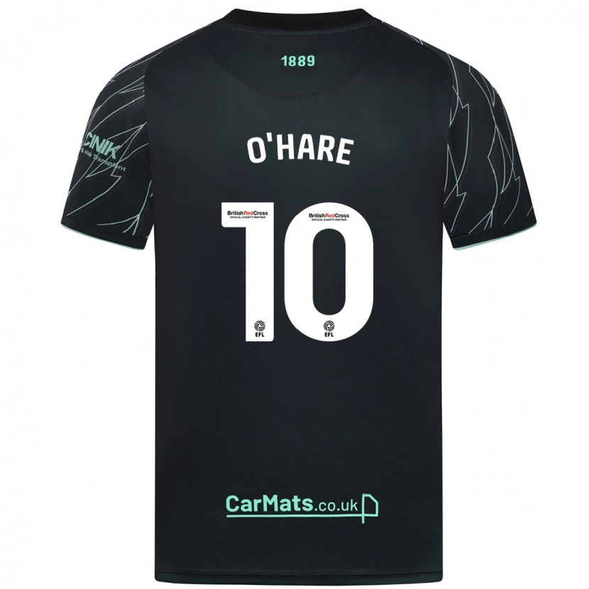 Danxen Pánské Callum O'hare #10 Černo Zelená Daleko Hráčské Dresy 2024/25 Dres