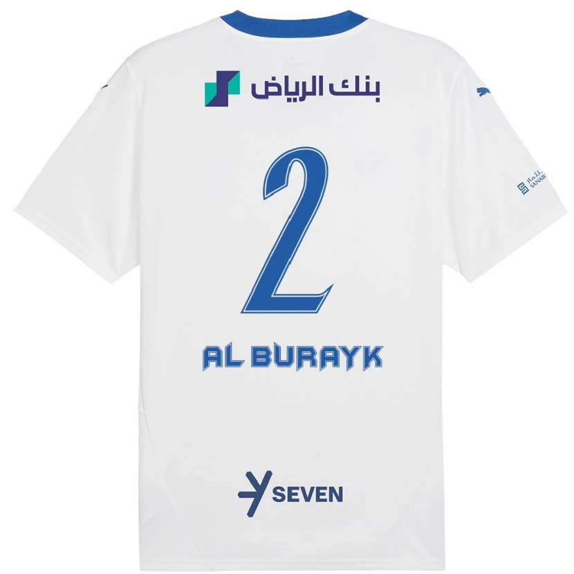 Danxen Pánské Mohammed Al-Burayk #2 Bílá Modrá Daleko Hráčské Dresy 2024/25 Dres