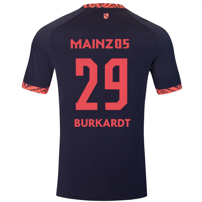 Danxen Pánské Jonathan Burkardt #29 Modrá Korálově Červená Daleko Hráčské Dresy 2024/25 Dres