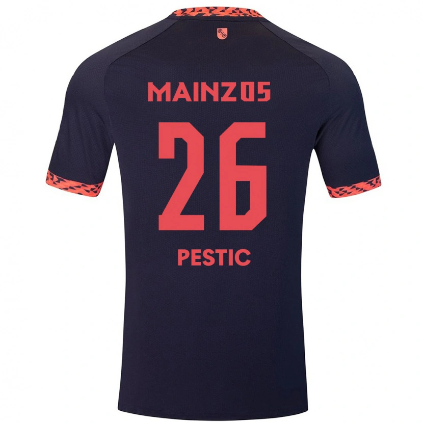 Danxen Pánské Dominik Pestic #26 Modrá Korálově Červená Daleko Hráčské Dresy 2024/25 Dres