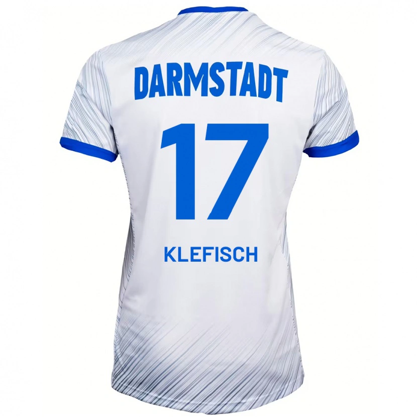 Danxen Pánské Kai Klefisch #17 Bílá Modrá Daleko Hráčské Dresy 2024/25 Dres