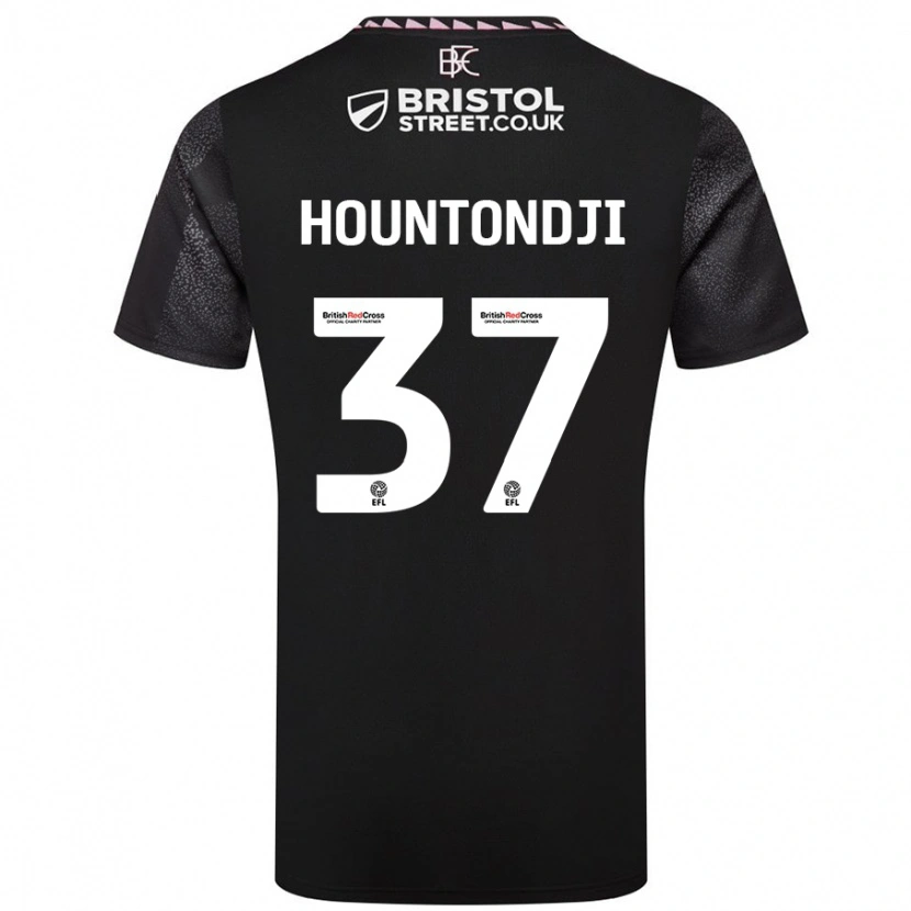 Danxen Pánské Andreas Hountondji #37 Černý Daleko Hráčské Dresy 2024/25 Dres