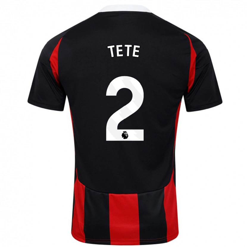 Danxen Pánské Kenny Tete #2 Černá Červená Daleko Hráčské Dresy 2024/25 Dres