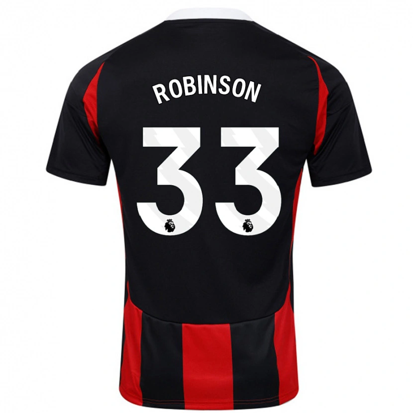 Danxen Pánské Antonee Robinson #33 Černá Červená Daleko Hráčské Dresy 2024/25 Dres