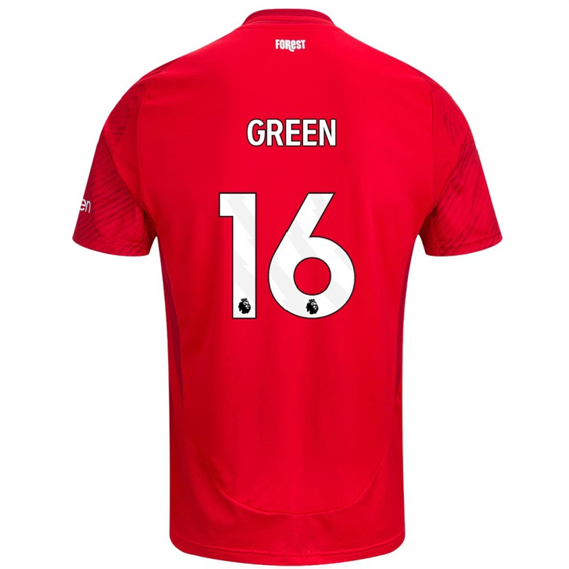 Danxen Dámské Mollie Green #16 Červená Bílá Domů Hráčské Dresy 2024/25 Dres