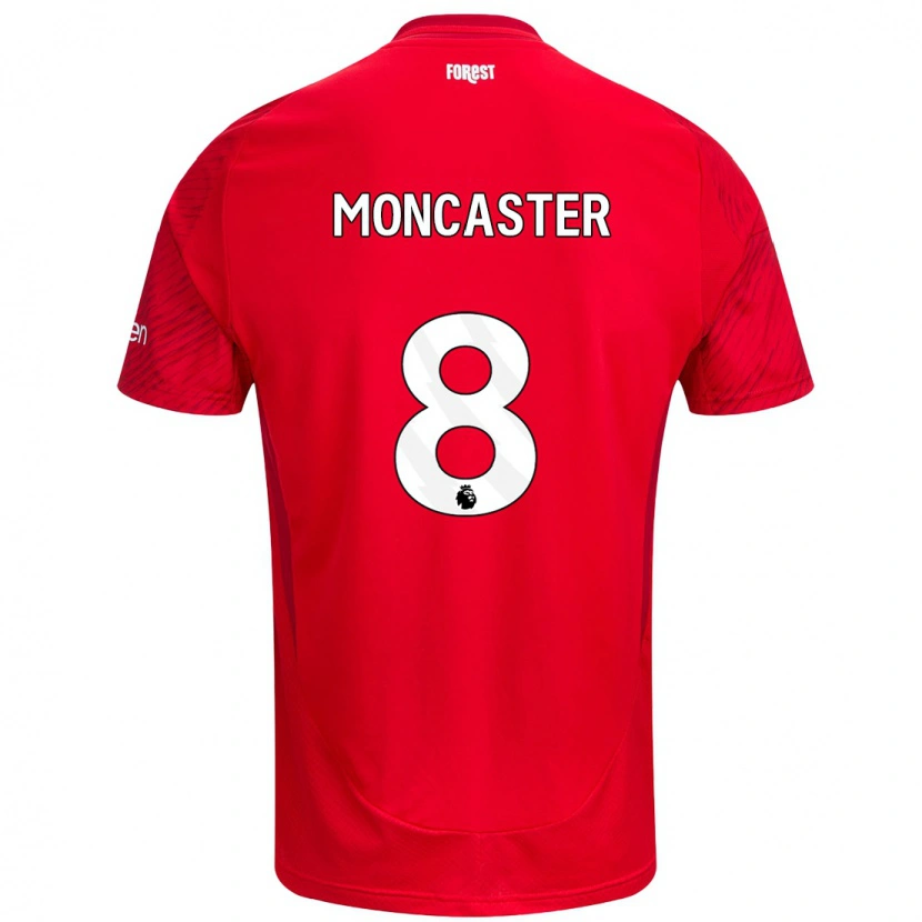 Danxen Dámské Mai Moncaster #8 Červená Bílá Domů Hráčské Dresy 2024/25 Dres