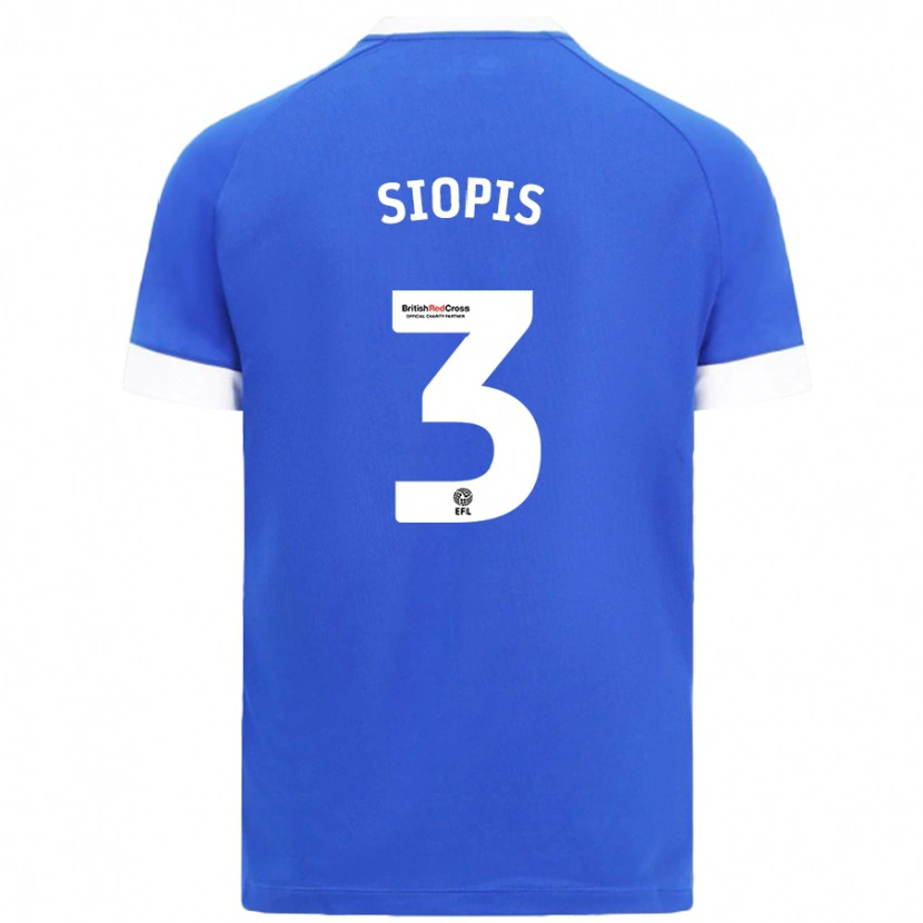 Danxen Dámské Manolis Siopis #3 Nebesky Modrá Domů Hráčské Dresy 2024/25 Dres