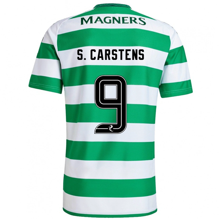 Danxen Dámské Signe Carstens #9 Zelená Bílá Domů Hráčské Dresy 2024/25 Dres