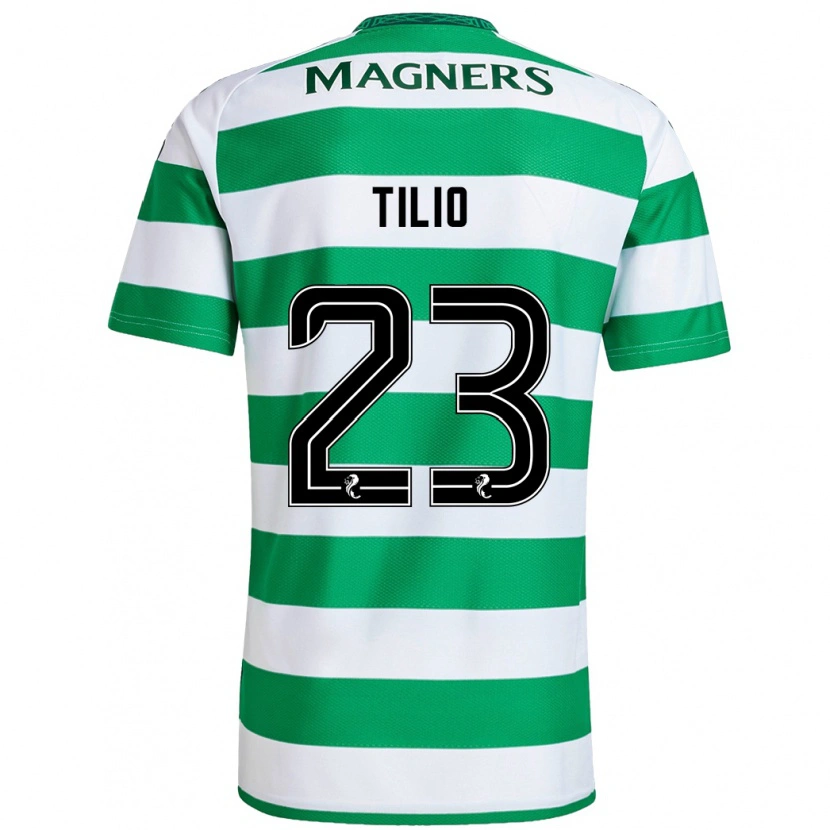 Danxen Dámské Marco Tilio #23 Zelená Bílá Domů Hráčské Dresy 2024/25 Dres