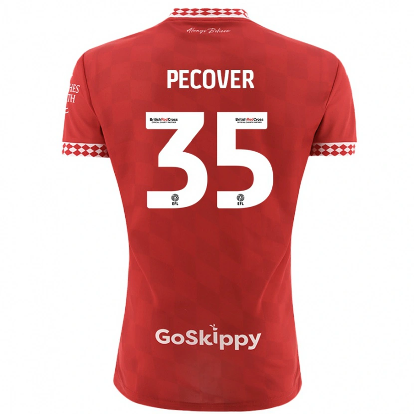 Danxen Dámské Leo Pecover #35 Červený Domů Hráčské Dresy 2024/25 Dres