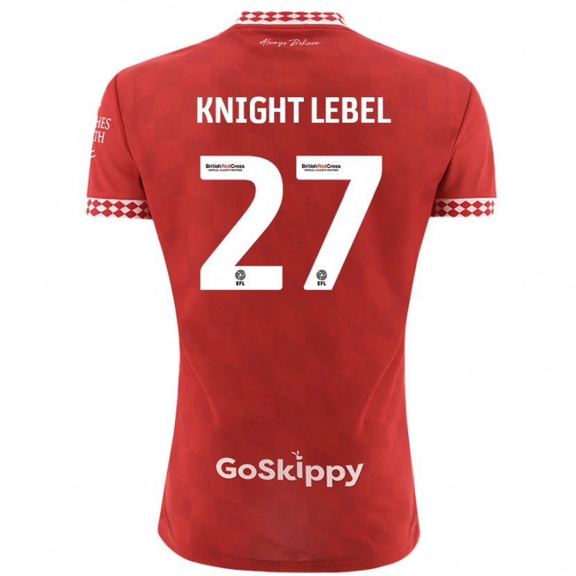 Danxen Dámské Jamie Knight-Lebel #27 Červený Domů Hráčské Dresy 2024/25 Dres