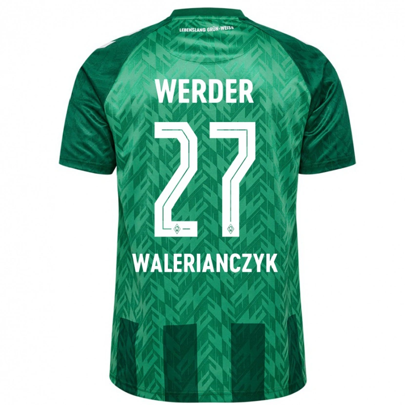 Danxen Dámské Dennis Walerianczyk #27 Zelený Domů Hráčské Dresy 2024/25 Dres