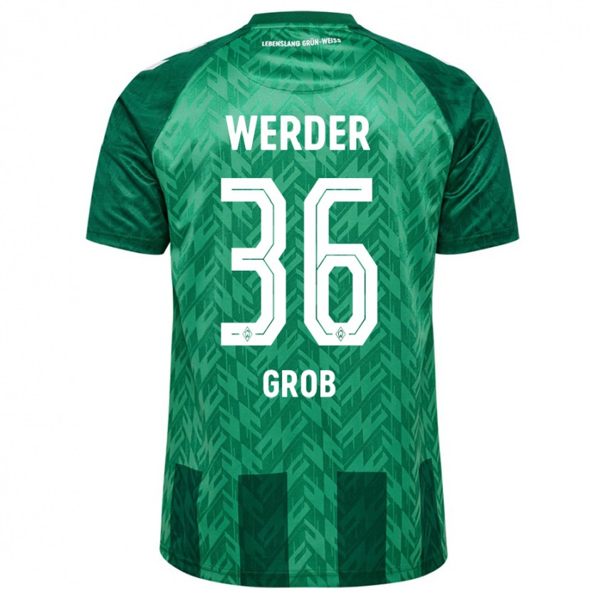Danxen Dámské Christian Groß #36 Zelený Domů Hráčské Dresy 2024/25 Dres