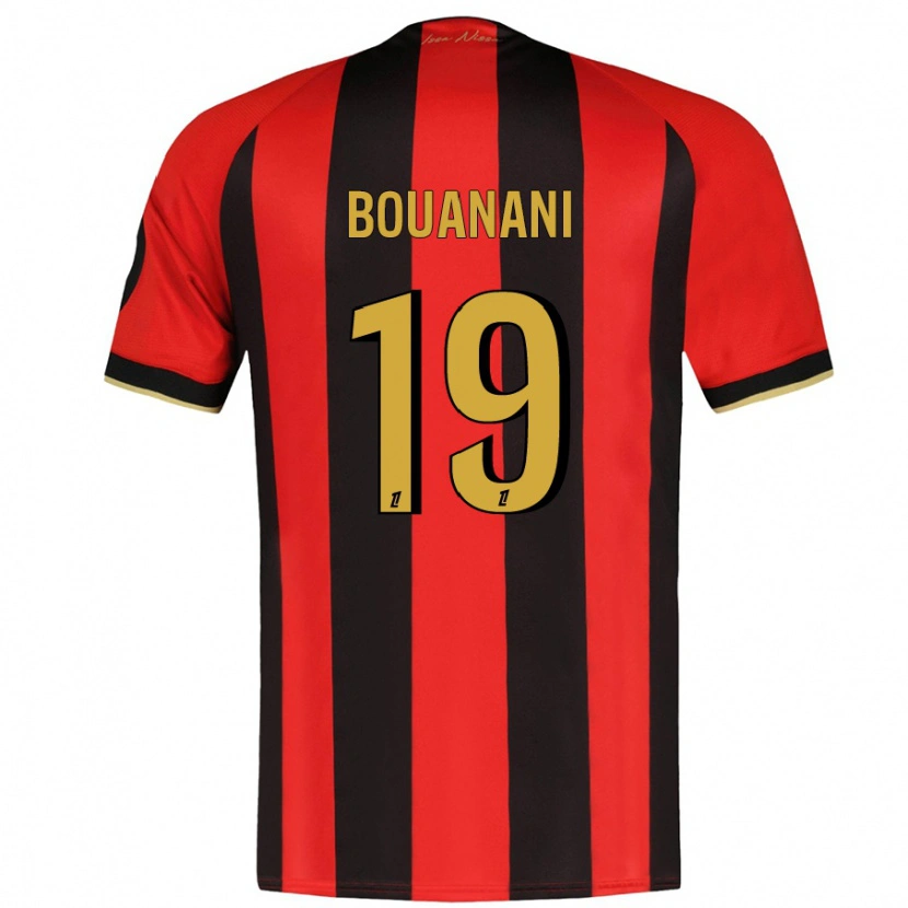 Danxen Dámské Badredine Bouanani #19 Červená Černá Domů Hráčské Dresy 2024/25 Dres