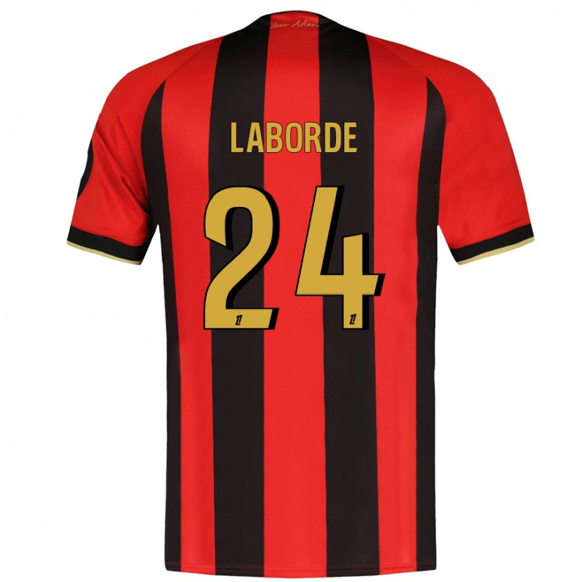Danxen Dámské Gaëtan Laborde #24 Červená Černá Domů Hráčské Dresy 2024/25 Dres