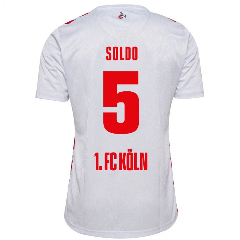 Danxen Dámské Nikola Soldo #5 Bílá Červená Domů Hráčské Dresy 2024/25 Dres