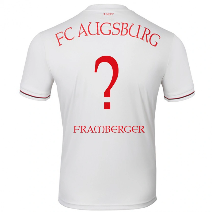 Danxen Dámské Raphael Framberger #0 Bílý Domů Hráčské Dresy 2024/25 Dres
