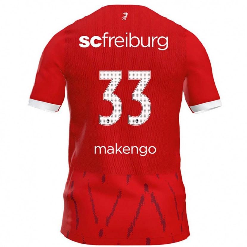 Danxen Dámské Jordy Makengo #33 Červený Domů Hráčské Dresy 2024/25 Dres