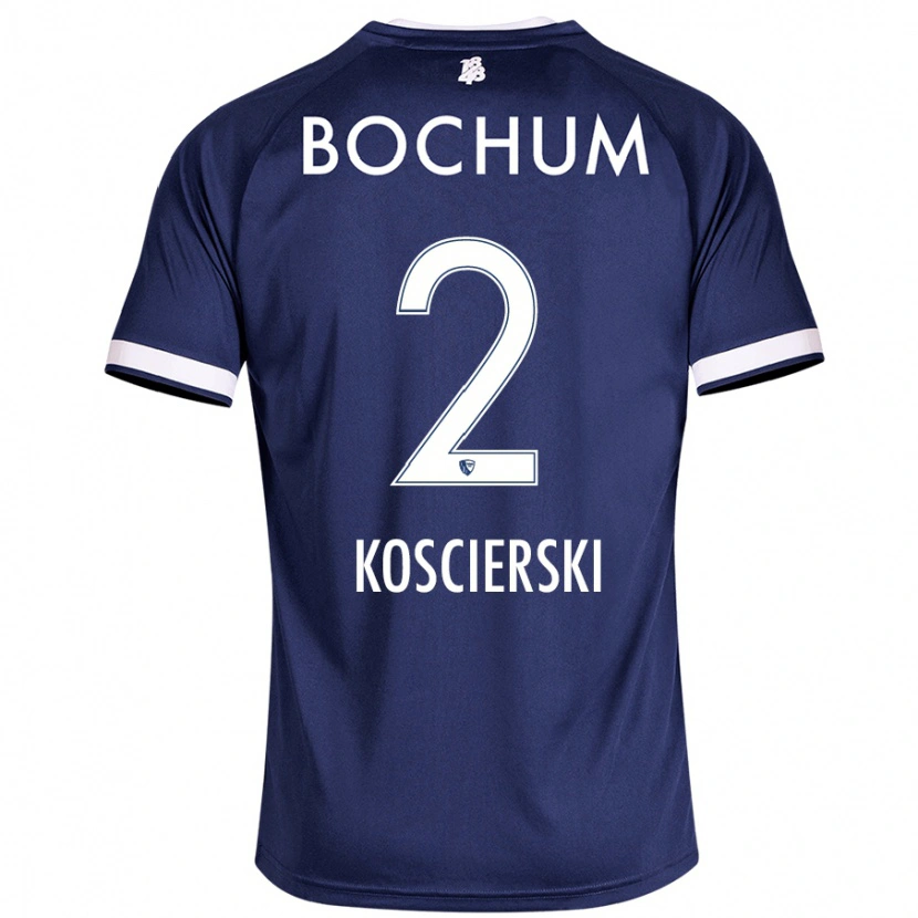 Danxen Dámské Kacper Koscierski #2 Tmavě Modrá Domů Hráčské Dresy 2024/25 Dres