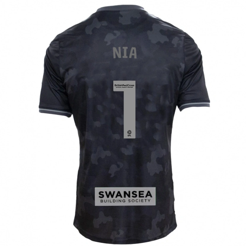 Danxen Dámské Ffion Rees Nia #1 Černý Daleko Hráčské Dresy 2024/25 Dres