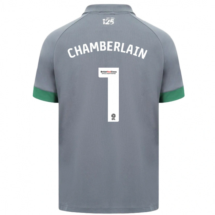 Danxen Dámské Ceryn Chamberlain #1 Tmavě Šedá Daleko Hráčské Dresy 2024/25 Dres