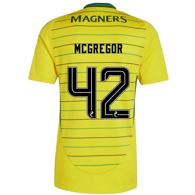 Danxen Dámské Callum Mcgregor #42 Žluť Daleko Hráčské Dresy 2024/25 Dres