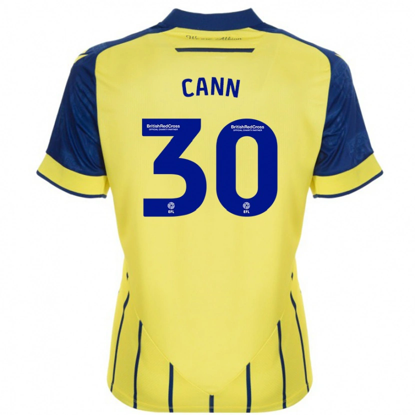 Danxen Dámské Ted Cann #30 Žlutá Modrá Daleko Hráčské Dresy 2024/25 Dres