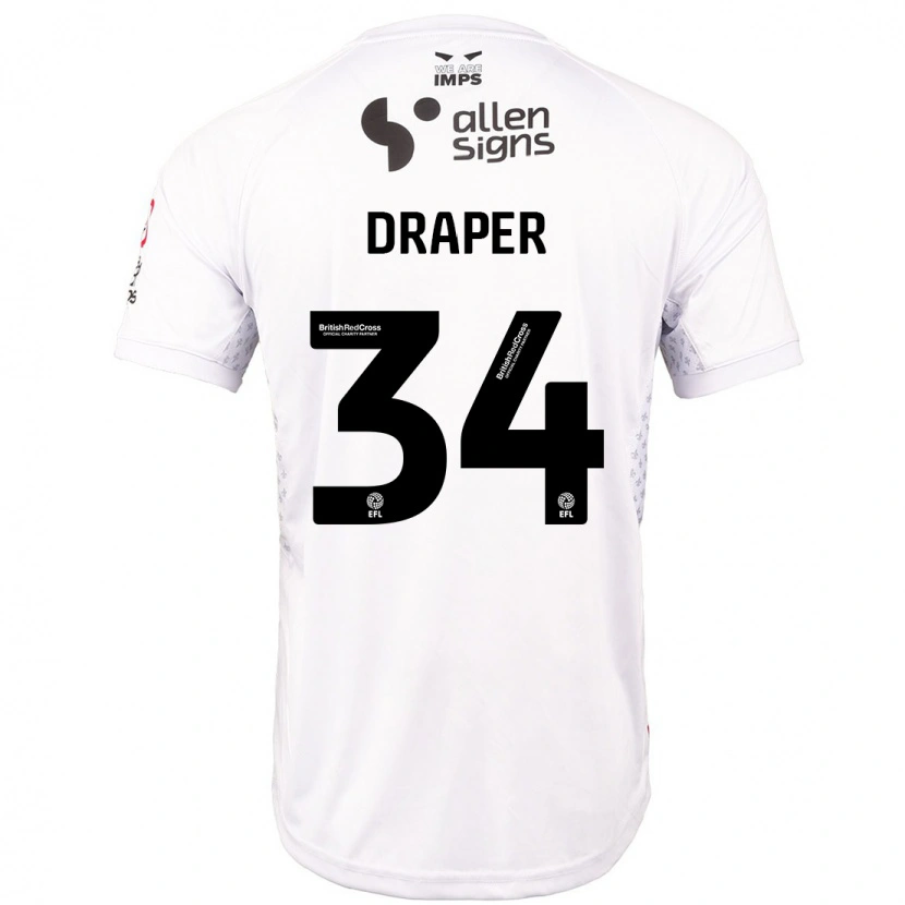 Danxen Dámské Freddie Draper #34 Červená Bílá Daleko Hráčské Dresy 2024/25 Dres