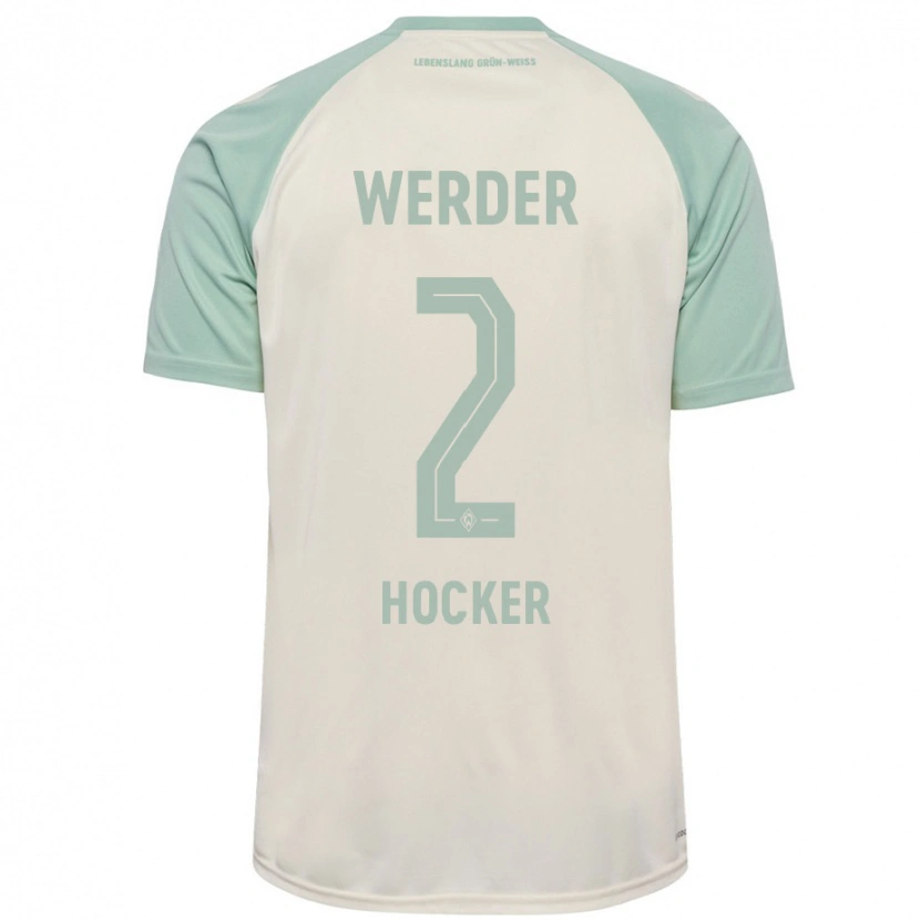 Danxen Dámské Luca Höcker #2 Šedobílá Světle Zelená Daleko Hráčské Dresy 2024/25 Dres