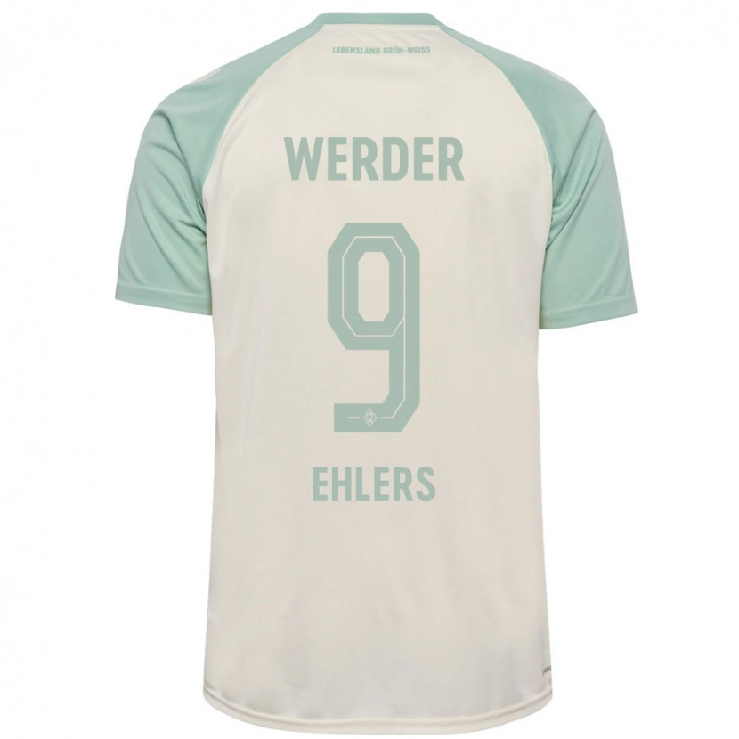 Danxen Dámské Jannic Ehlers #9 Šedobílá Světle Zelená Daleko Hráčské Dresy 2024/25 Dres