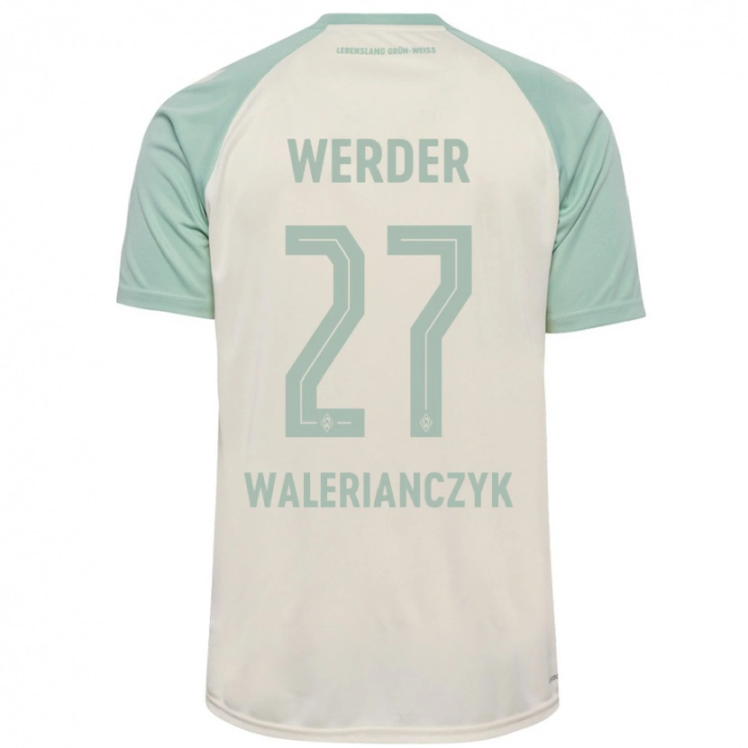 Danxen Dámské Dennis Walerianczyk #27 Šedobílá Světle Zelená Daleko Hráčské Dresy 2024/25 Dres