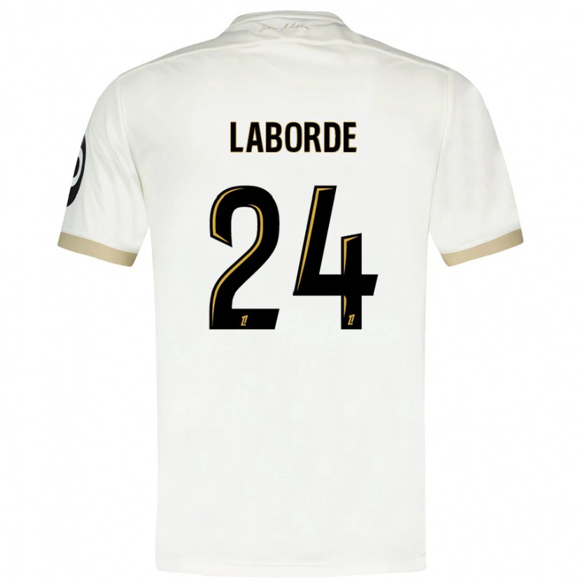 Danxen Dámské Gaëtan Laborde #24 Bílé Zlato Daleko Hráčské Dresy 2024/25 Dres