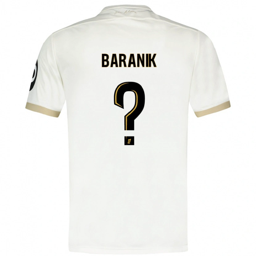 Danxen Dámské Evan Baranik #0 Bílé Zlato Daleko Hráčské Dresy 2024/25 Dres