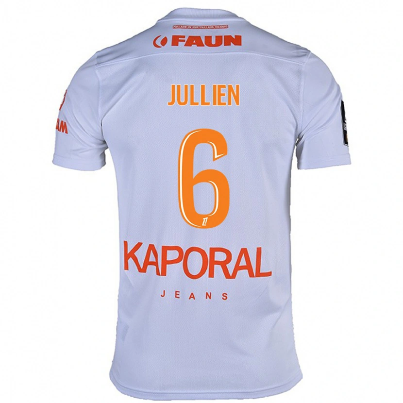 Danxen Dámské Christopher Jullien #6 Bílý Daleko Hráčské Dresy 2024/25 Dres