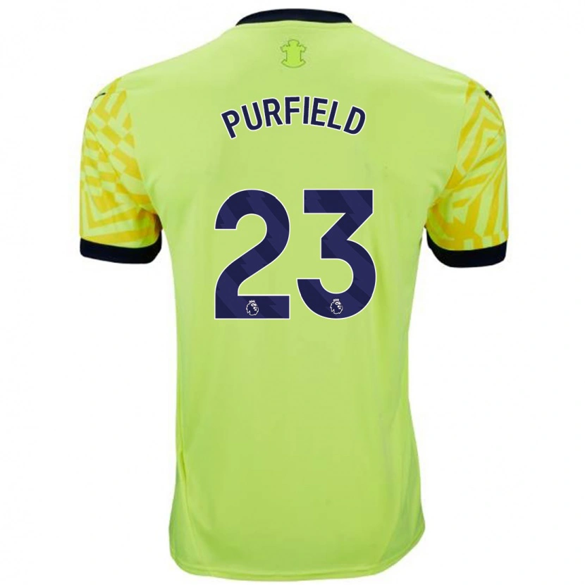 Danxen Dámské Jemma Elizabeth Purfield #23 Žluť Daleko Hráčské Dresy 2024/25 Dres