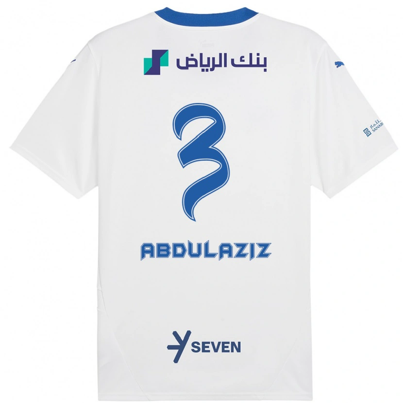 Danxen Dámské Al Jawhara Abdulaziz #3 Bílá Modrá Daleko Hráčské Dresy 2024/25 Dres
