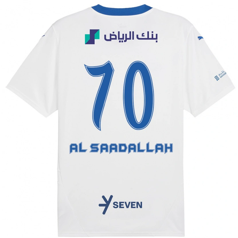 Danxen Dámské Hessa Al-Saadallah #70 Bílá Modrá Daleko Hráčské Dresy 2024/25 Dres