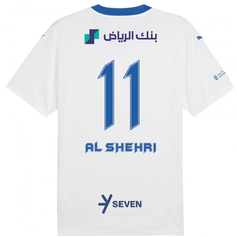Danxen Dámské Saleh Al-Shehri #11 Bílá Modrá Daleko Hráčské Dresy 2024/25 Dres